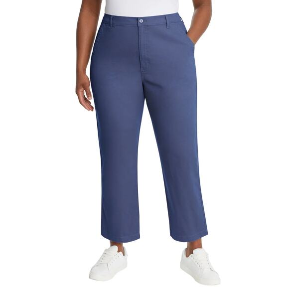 NWT G.H. Bass & Co. Women's Straight Leg Cotton Ankle Chino Pants - Picture 4 of 8